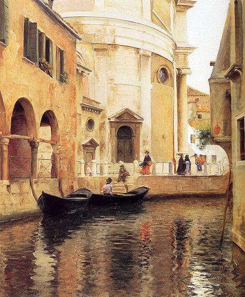 Julius L.Stewart Rio della Maddalena china oil painting image